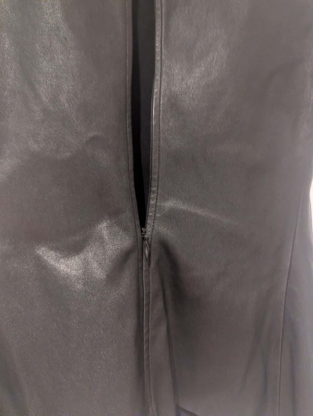 Celine Phoebe Philo Lambskin Leather Short Sleeve Top Size 36 - Picture 10 of 12